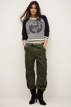 Ba&Sh COLLETTE pull cachemire sport BLEU Sale