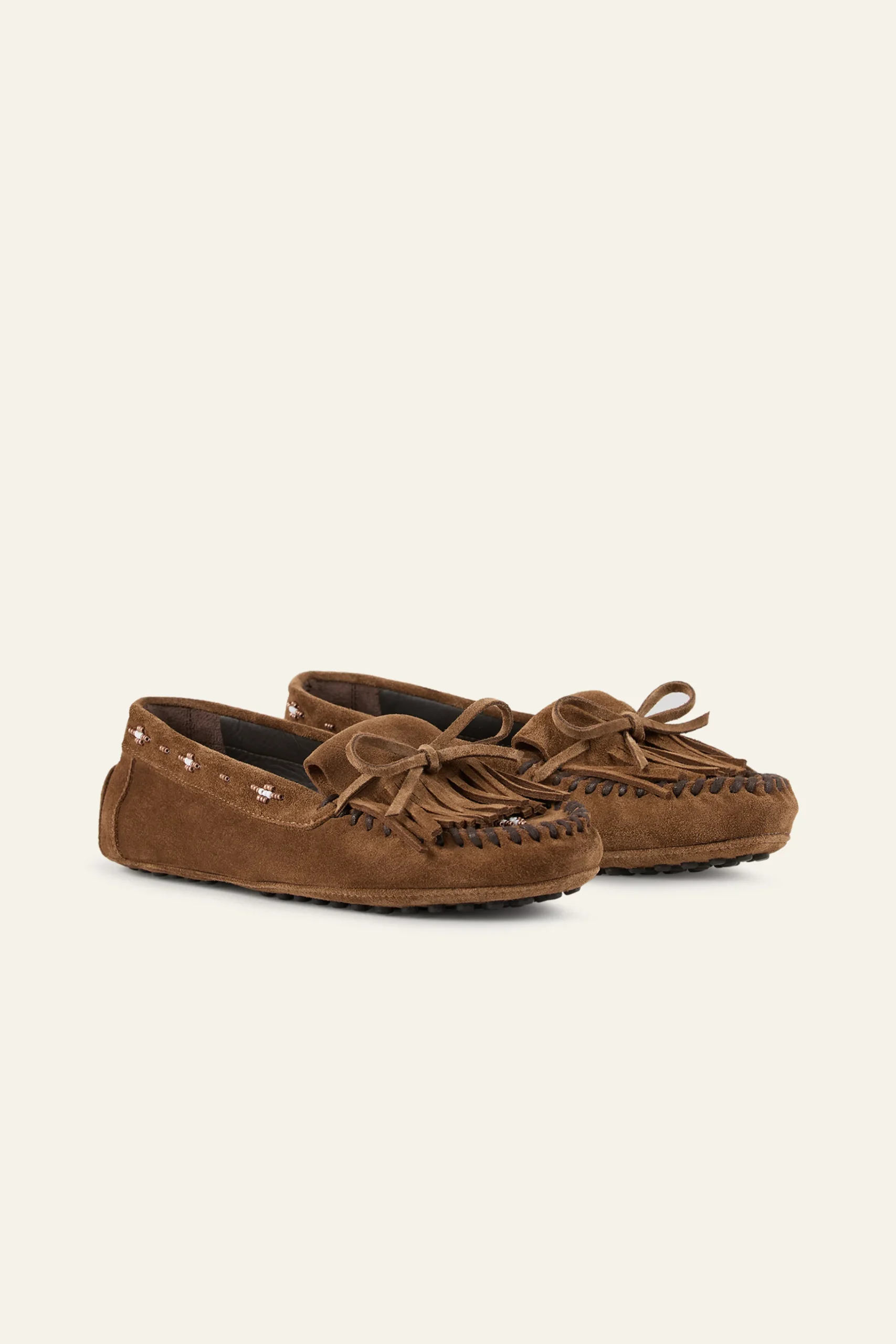 Ba&Sh CORTO mocassins daim MARRON Hot
