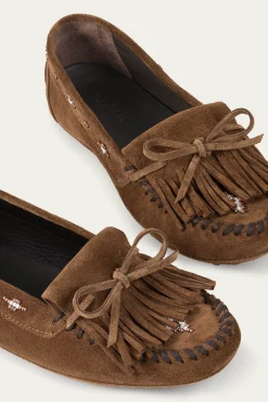 Ba&Sh CORTO mocassins daim MARRON Hot