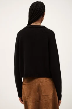 Ba&Sh CORVY pull en cachemire NOIR Discount