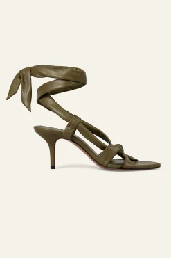 Ba&Sh COVILLA sandales à talons VERT Discount