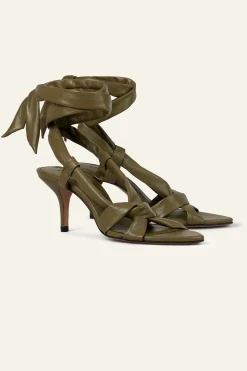 Ba&Sh COVILLA sandales à talons VERT Discount