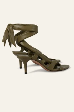 Ba&Sh COVILLA sandales à talons VERT Discount