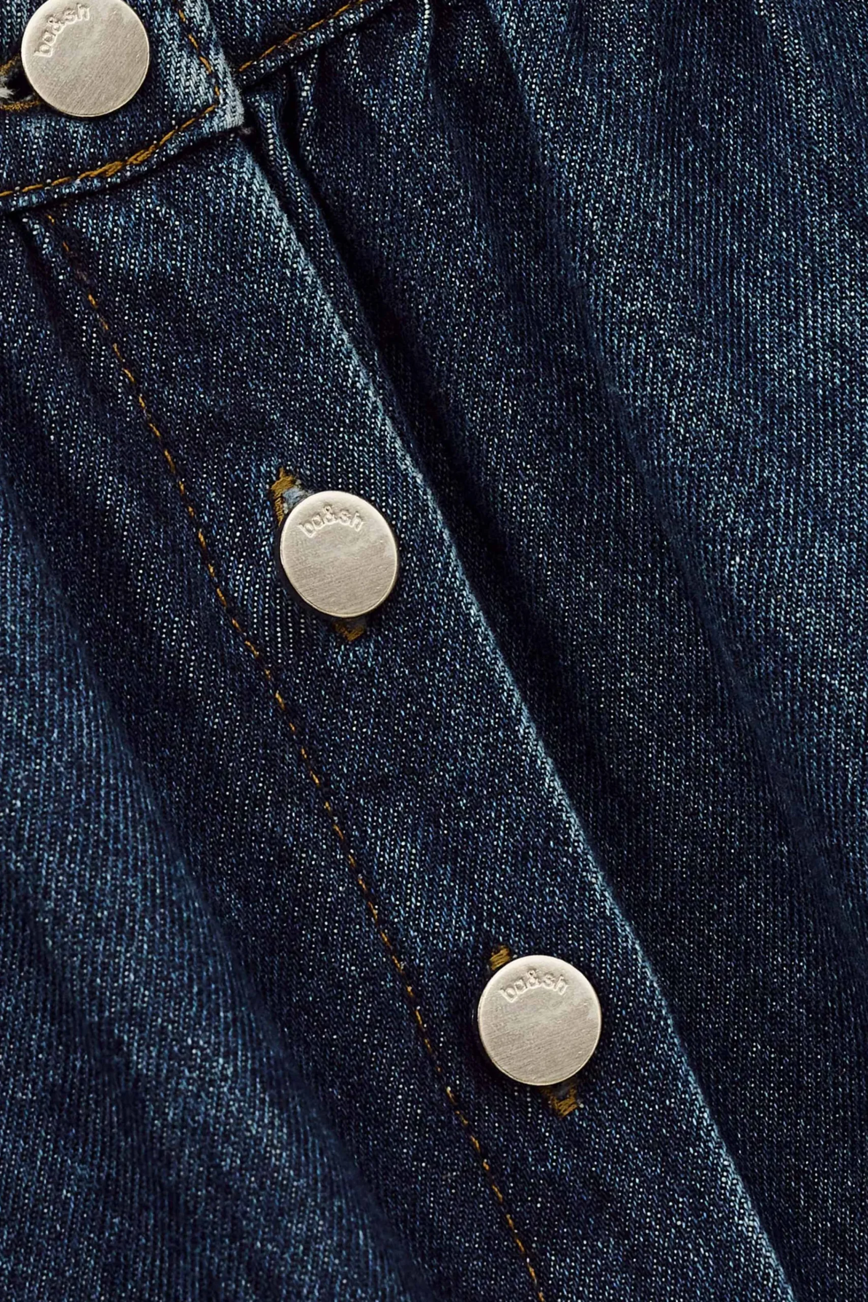 Ba&Sh COWIE jupe midi denim BLEU Outlet