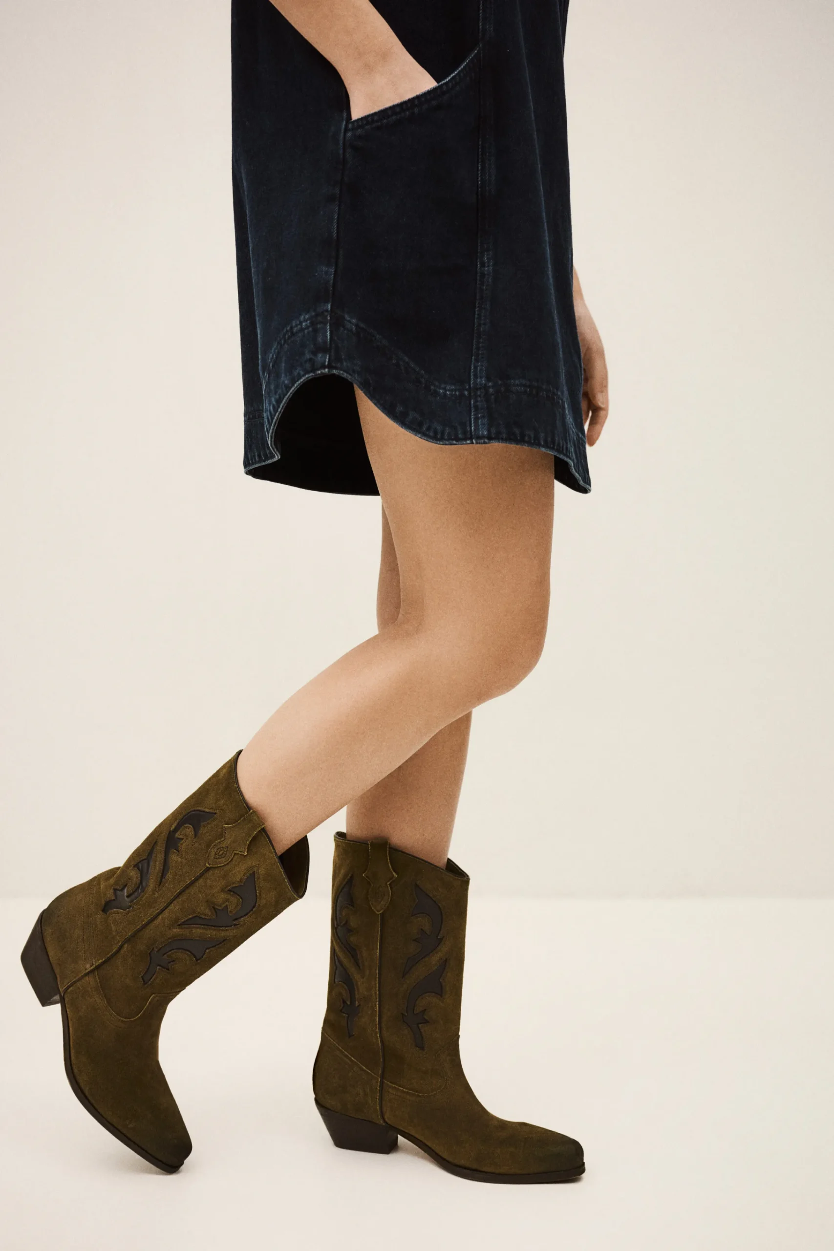Ba&Sh CURTIS bottines daim MARRON Online