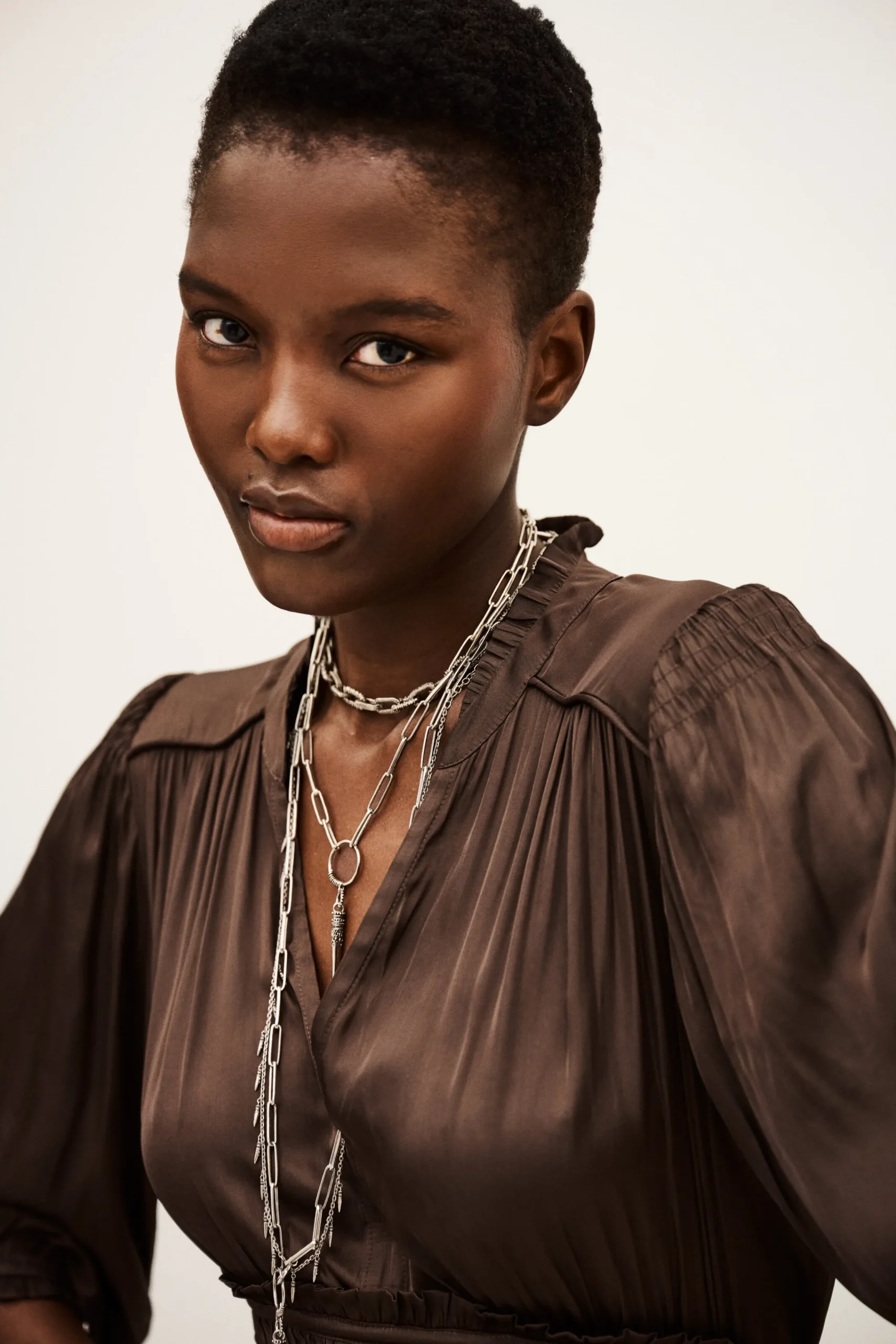 Ba&Sh CYRIALA robe courte MARRON Best