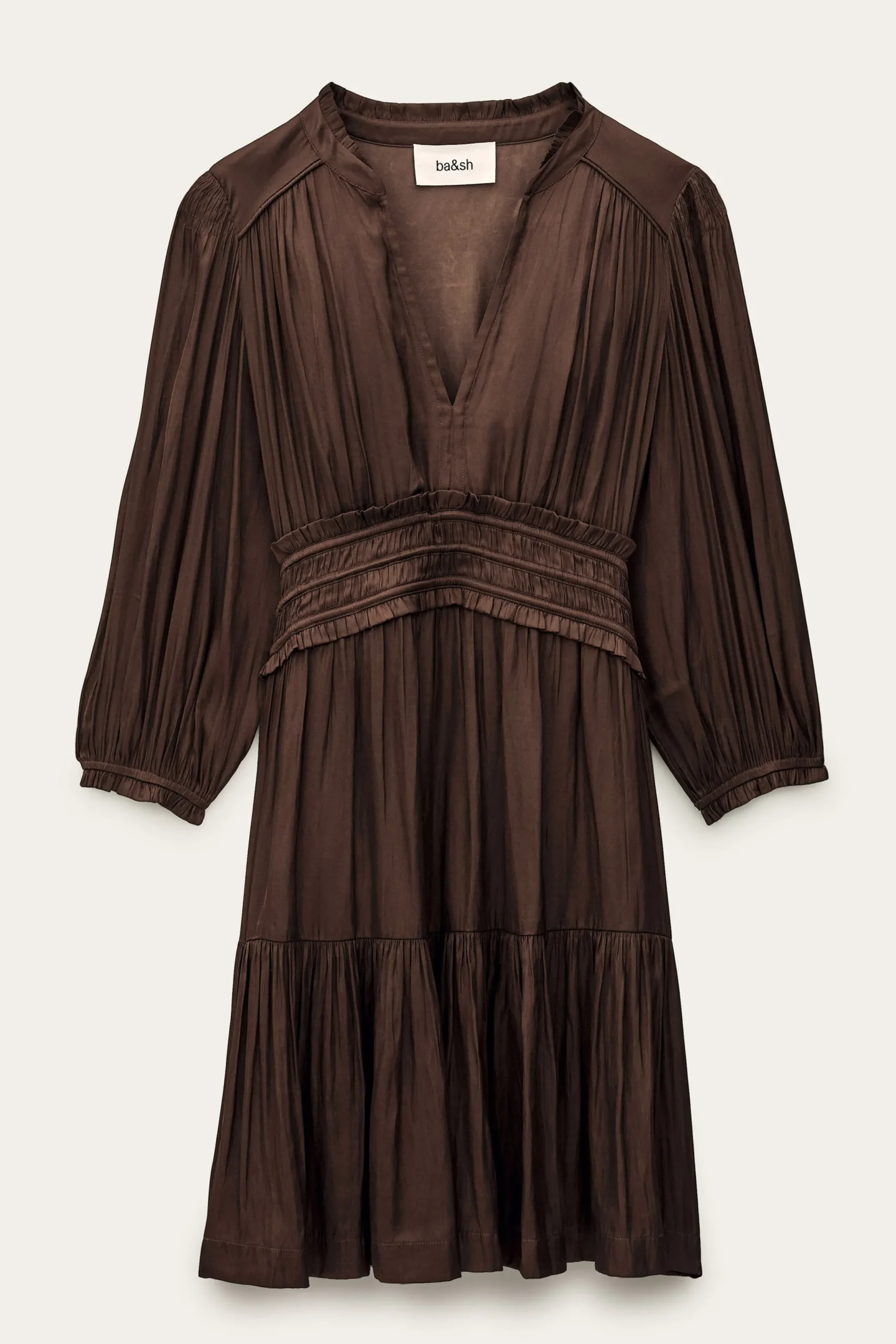 Ba&Sh CYRIALA robe courte MARRON Best
