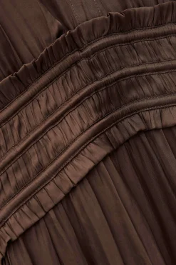 Ba&Sh CYRIALA robe courte MARRON Best
