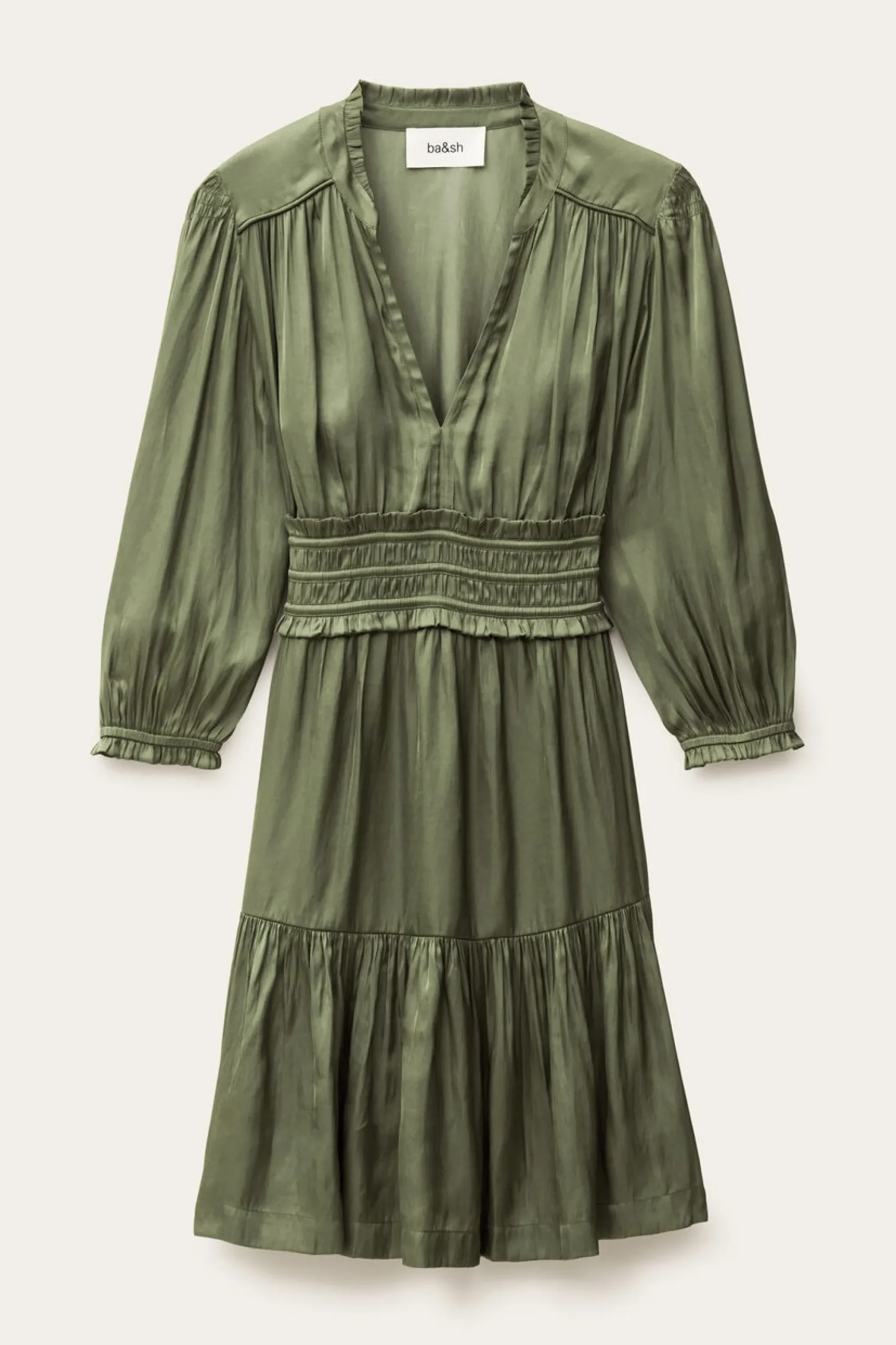 Ba&Sh CYRIALA robe courte VERT Best