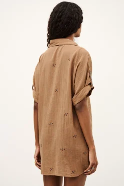 Ba&Sh DAELA chemise brodée BEIGE Online