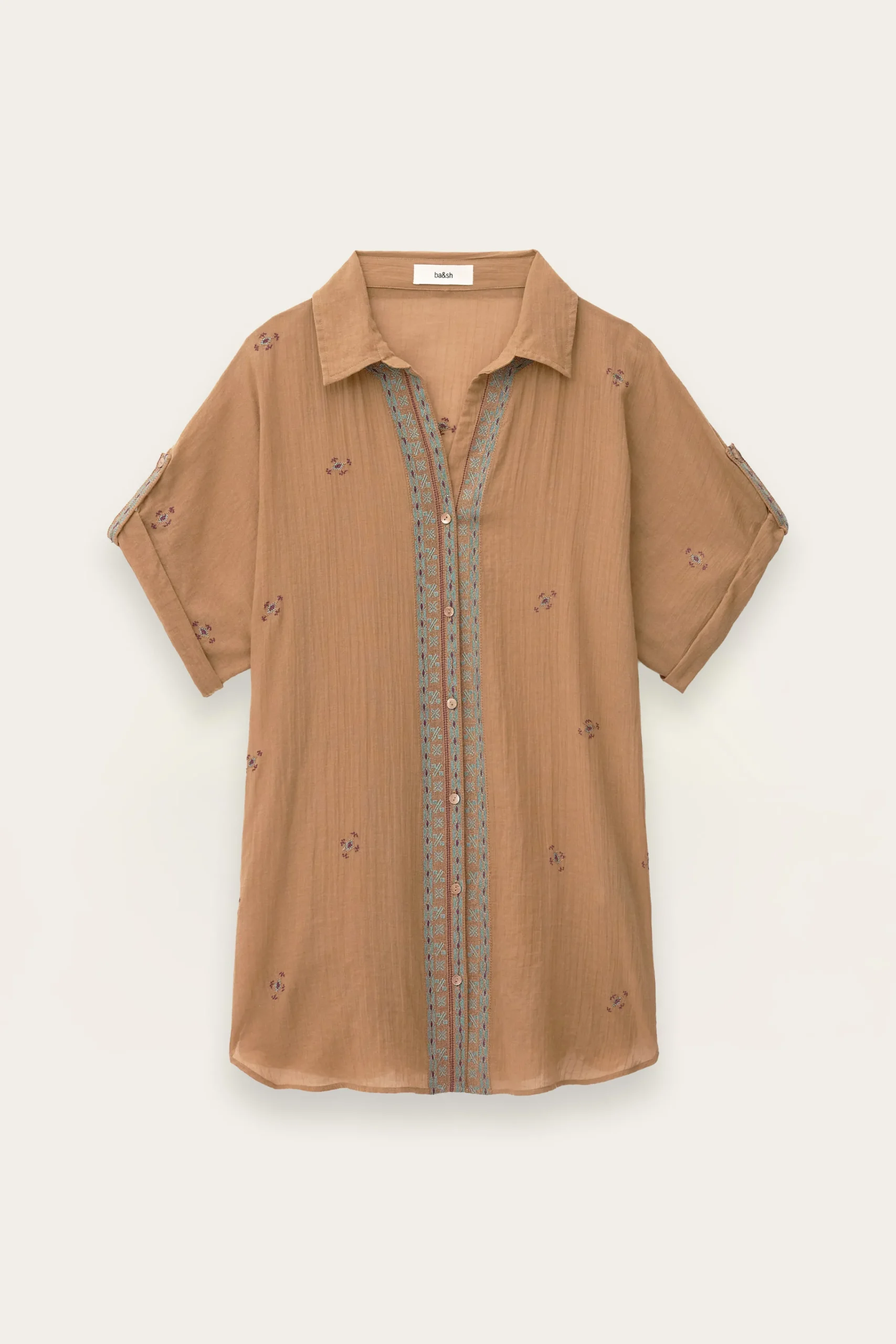 Ba&Sh DAELA chemise brodée BEIGE Online