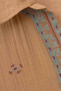Ba&Sh DAELA chemise brodée BEIGE Online