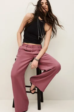 Ba&Sh DEANA pantalon droit ROSE Outlet