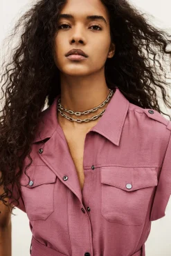 Ba&Sh DIALA robe courte ROSE New