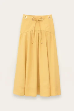 Ba&Sh DONIA jupe midi JAUNE
