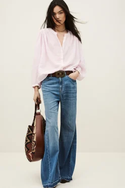 Ba&Sh DUHA blouse oversize coton VIOLET Sale
