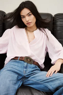 Ba&Sh DUHA blouse oversize coton VIOLET Sale