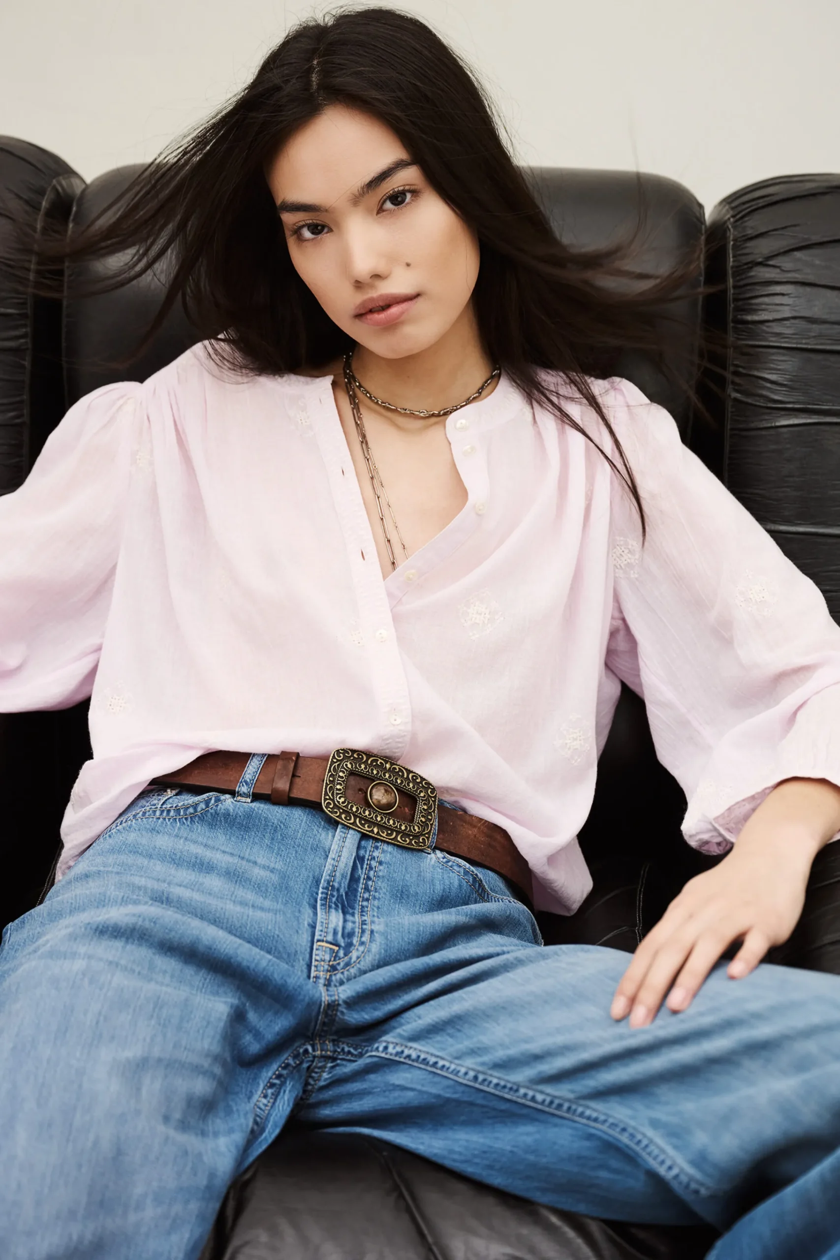 Ba&Sh DUHA blouse oversize coton VIOLET Sale