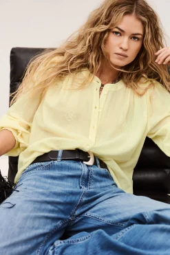 Ba&Sh DUHA blouse oversize coton JAUNE Clearance