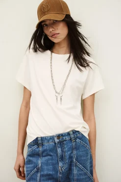 Ba&Sh ELMER tee-shirt manches courtes ECRU Online