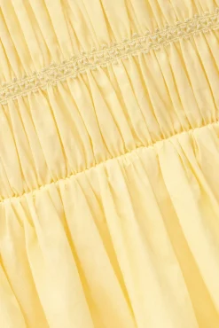 Ba&Sh ERIS robe smockée longue JAUNE Clearance