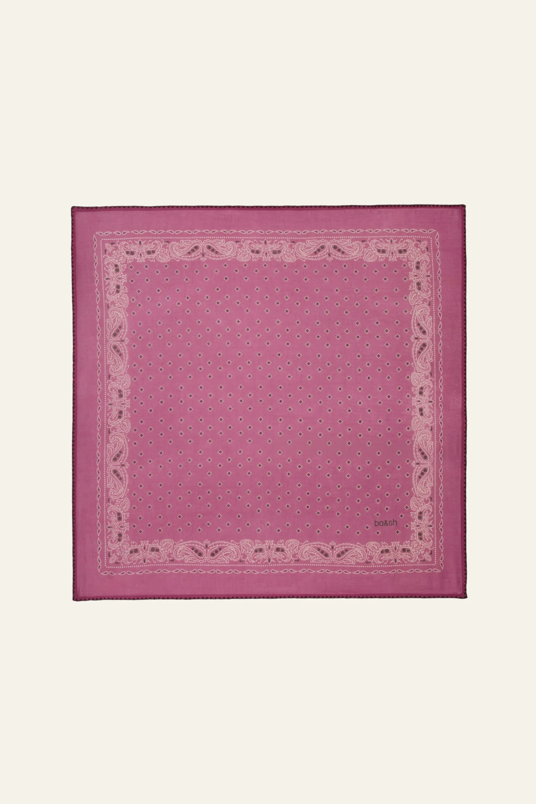 Ba&Sh FARY Foulard imprimé bandana ROSE New