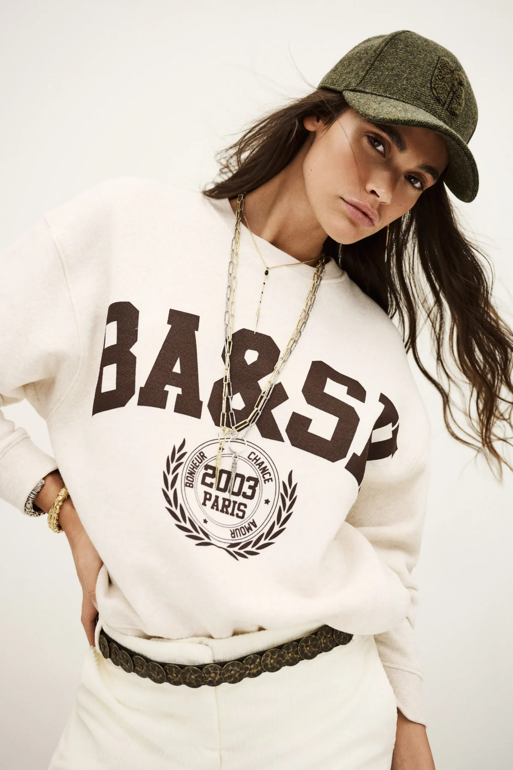 Ba&Sh FENJA sweatshirt manches longues BEIGE Sale