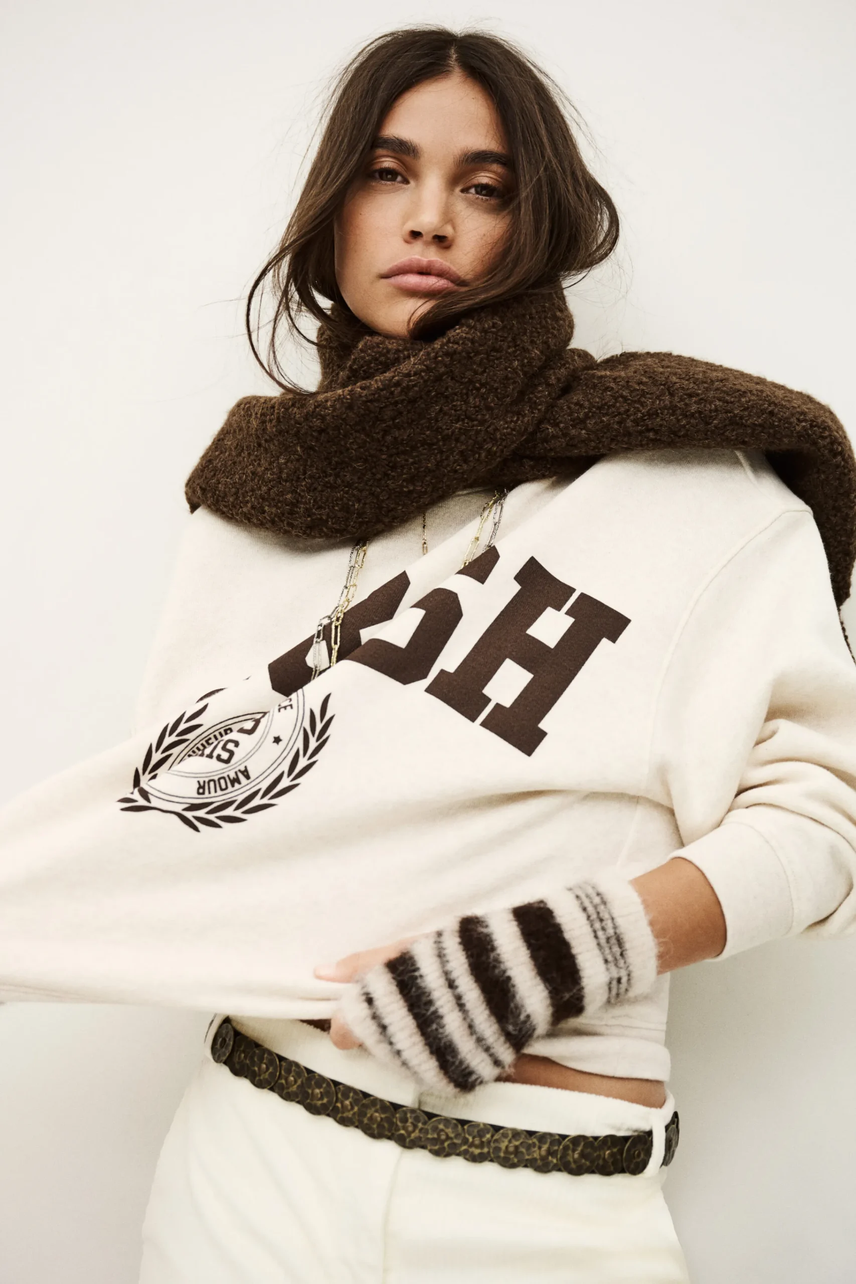 Ba&Sh FENJA sweatshirt manches longues BEIGE Sale