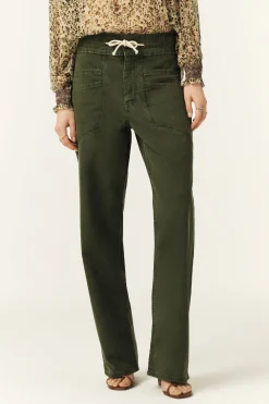 Ba&Sh FIMA pantalon droit ample VERT Best