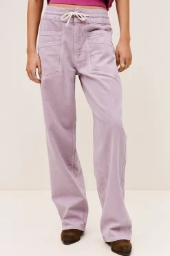 Ba&Sh FIMA pantalon large fluide VIOLET Sale