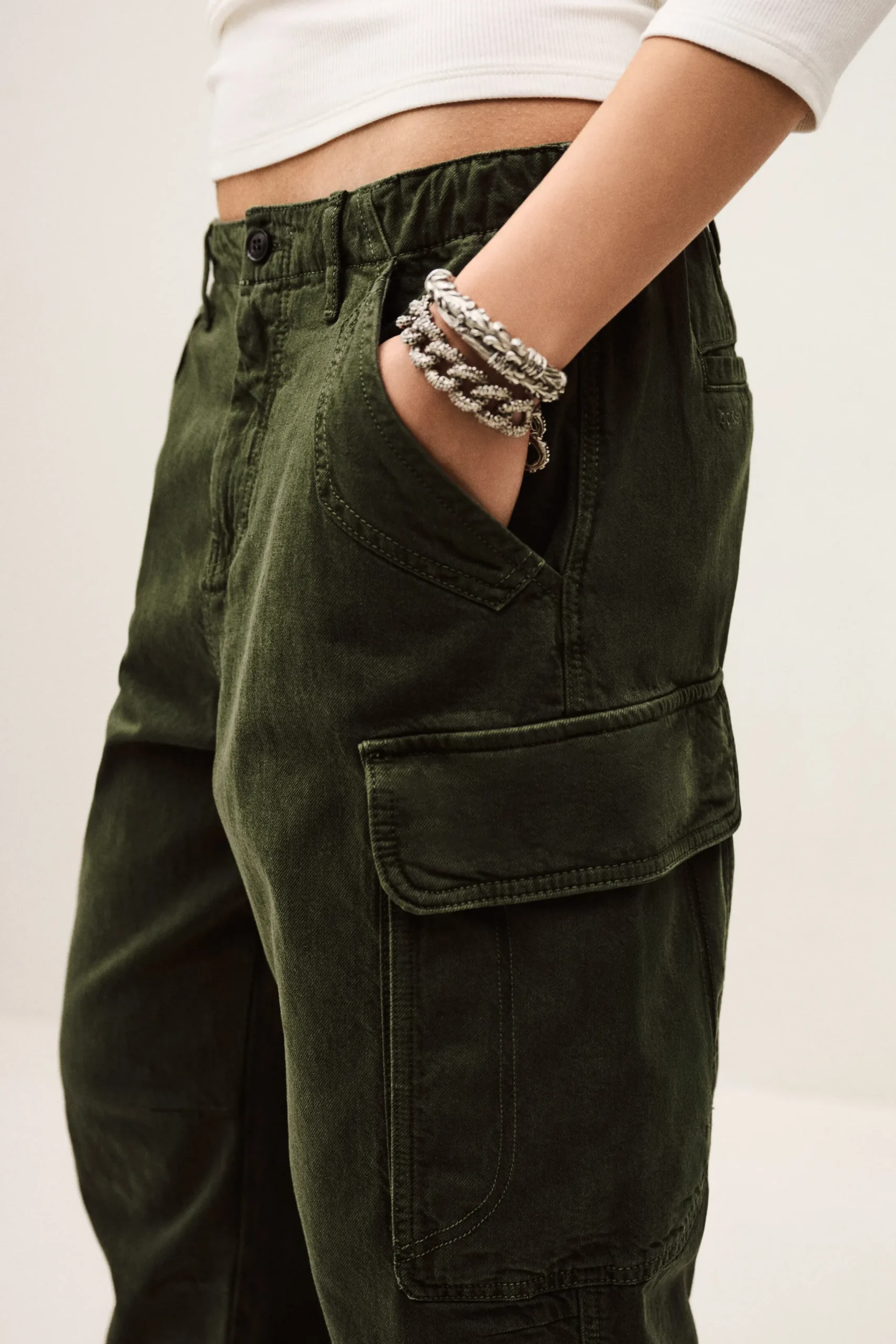 Ba&Sh FINO pantalon cargo jogger VERT Hot
