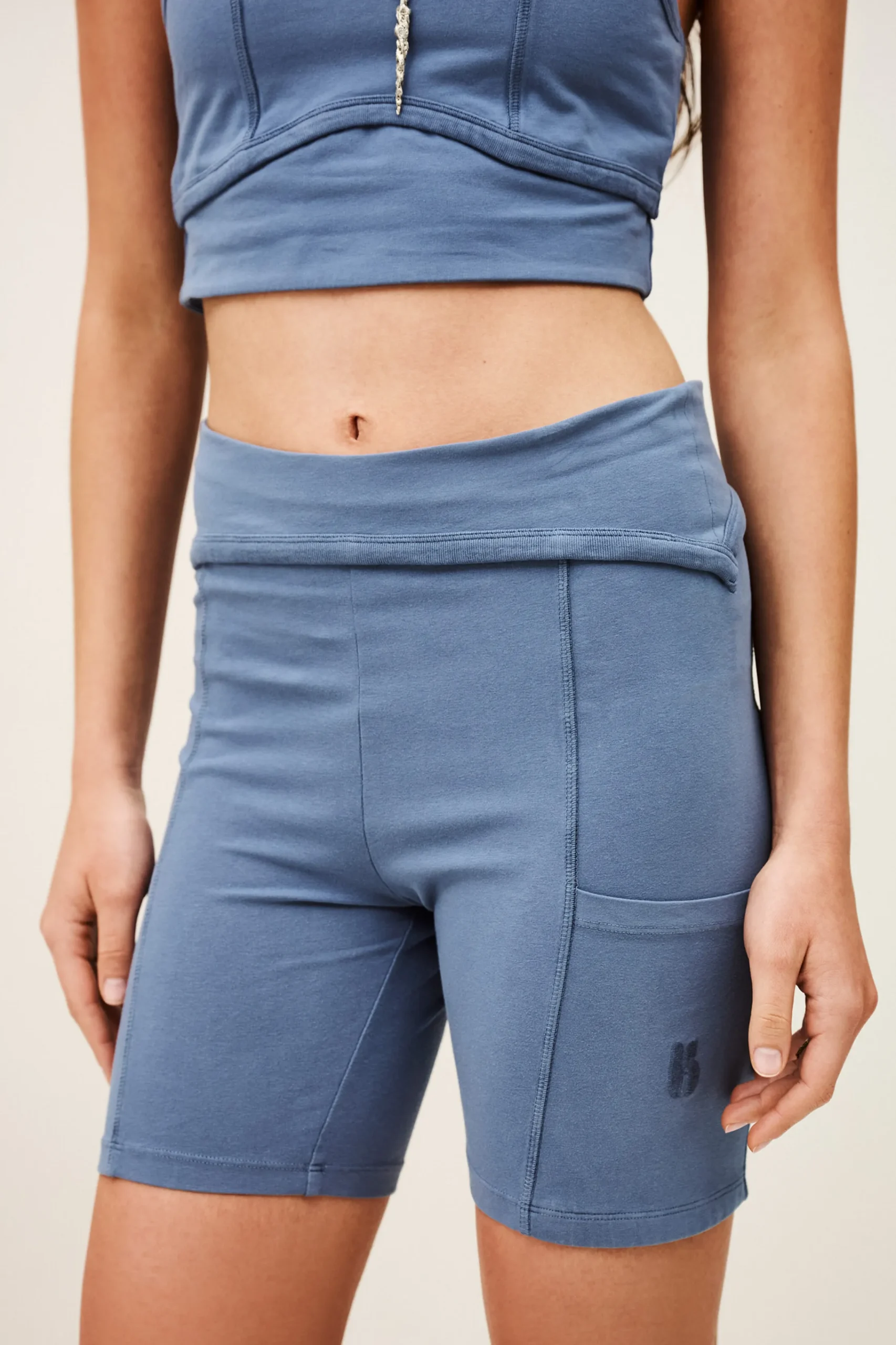 Ba&Sh FIRO short de sport coton BLEU Hot