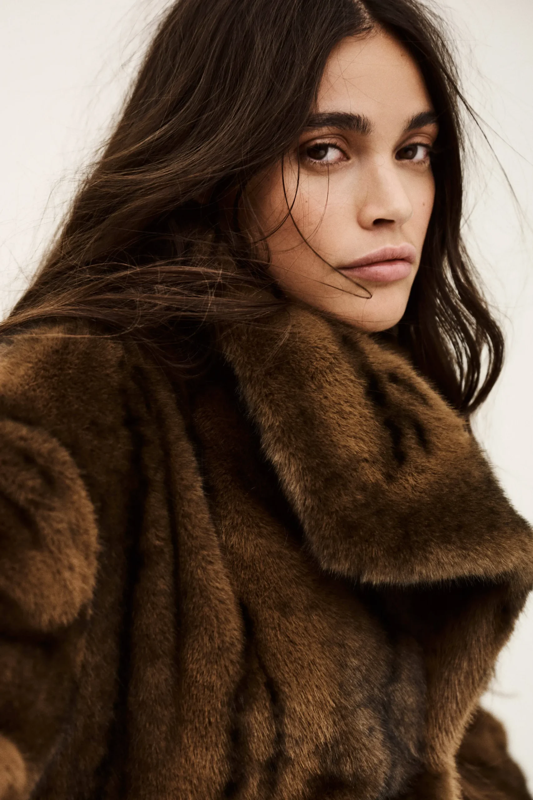 Ba&Sh FOXY manteau fausse fourrure MARRON Best