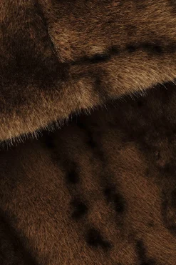 Ba&Sh FOXY manteau fausse fourrure MARRON Best