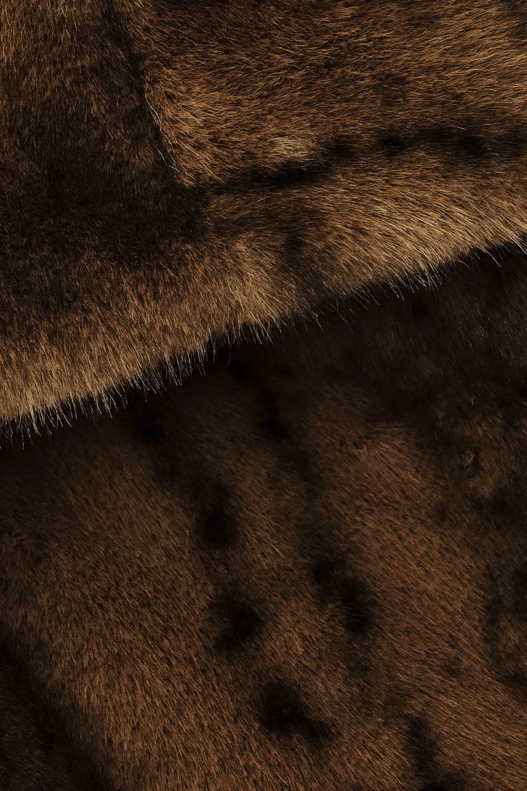 Ba&Sh FOXY manteau fausse fourrure MARRON Best