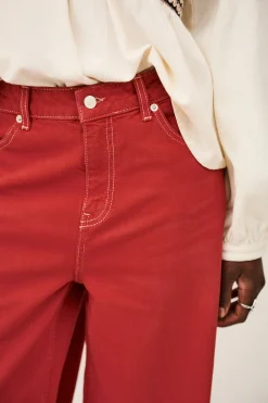Ba&Sh FUSC modèle esprit denim ROUGE Discount