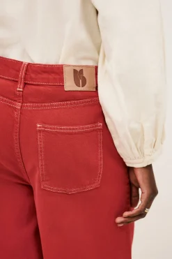 Ba&Sh FUSC modèle esprit denim ROUGE Discount
