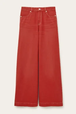Ba&Sh FUSC modèle esprit denim ROUGE Discount