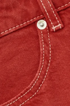 Ba&Sh FUSC modèle esprit denim ROUGE Discount