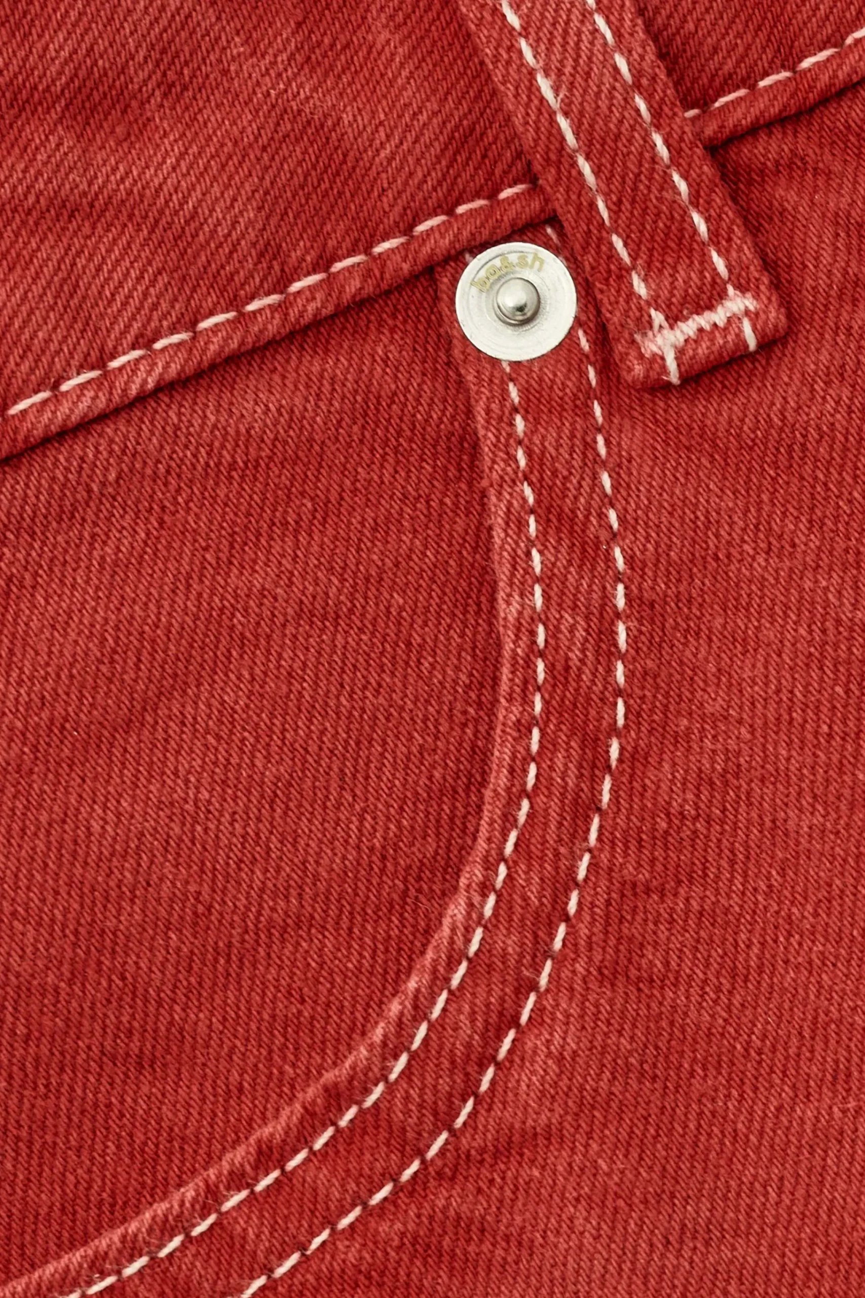Ba&Sh FUSC modèle esprit denim ROUGE Discount