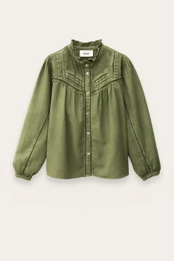 Ba&Sh GILDA blouse brodée VERT Discount