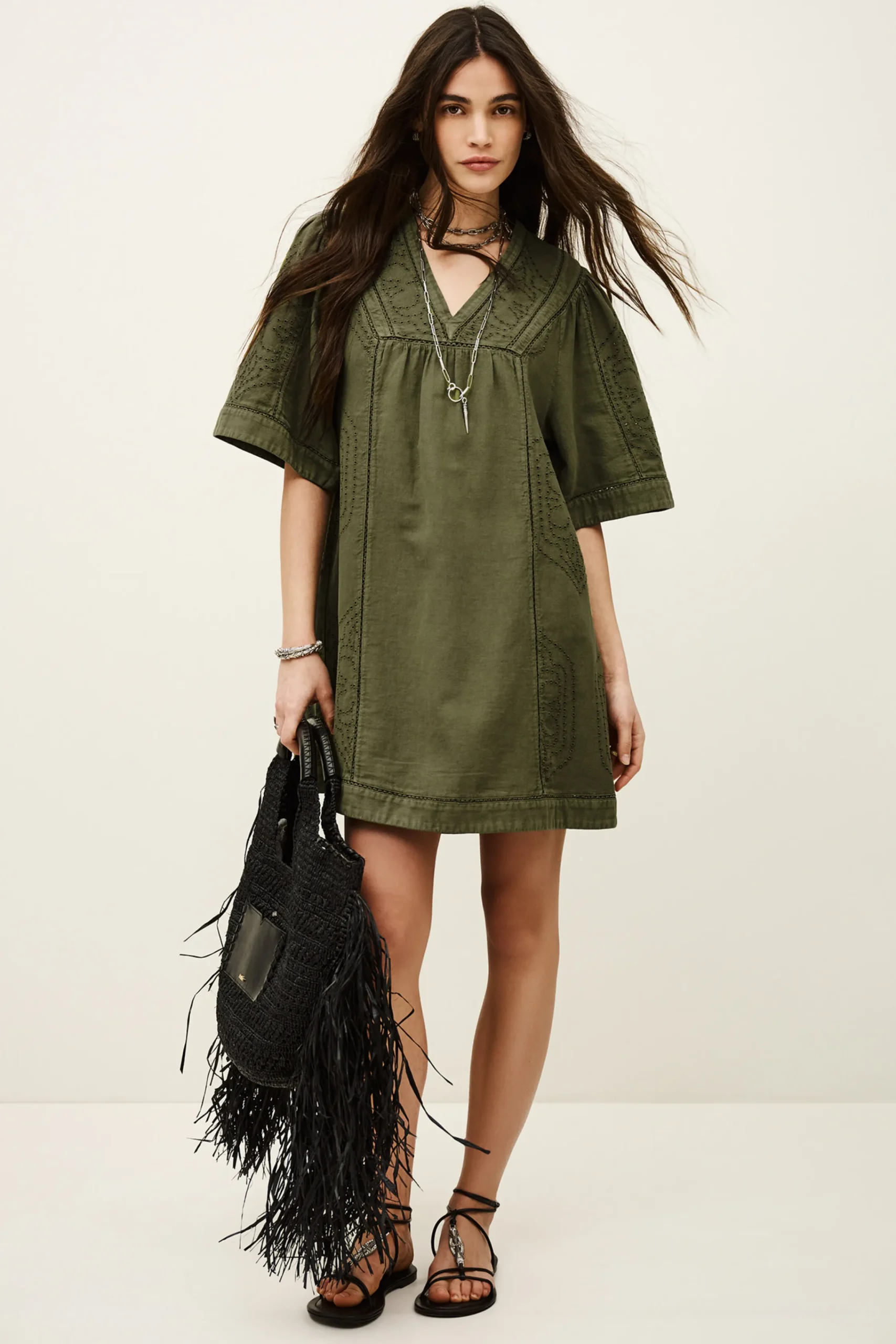 Ba&Sh GINA robe courte VERT Hot