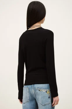 Ba&Sh GIULIA tee-shirt manches longues NOIR Discount