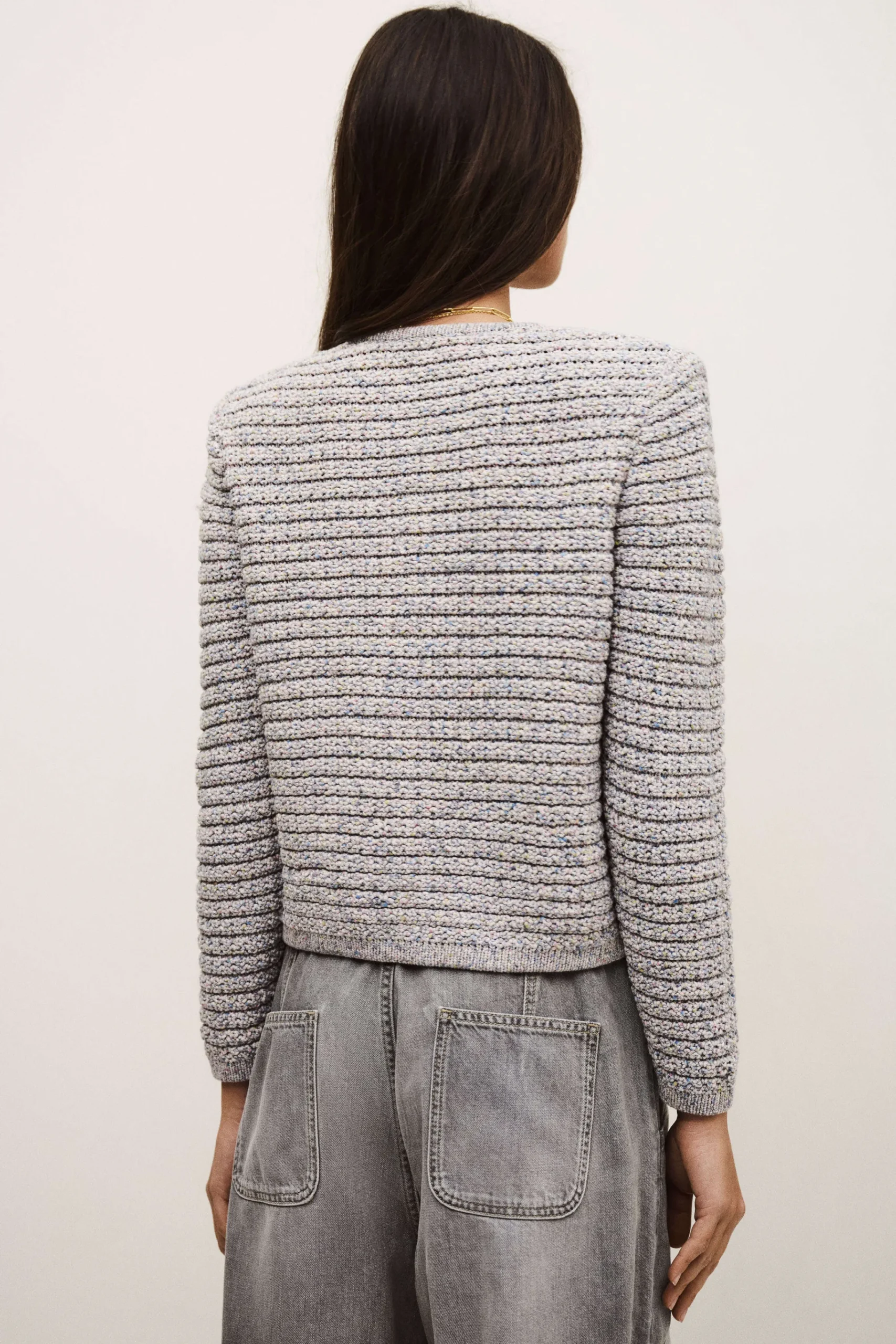 Ba&Sh GUSPA gilet court boutonné NOIR Outlet