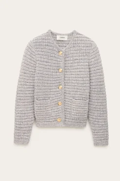 Ba&Sh GUSPA gilet court boutonné NOIR Outlet