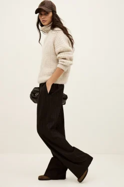 Ba&Sh HANDREW pantalon ceinture élastiquée MARRON Online