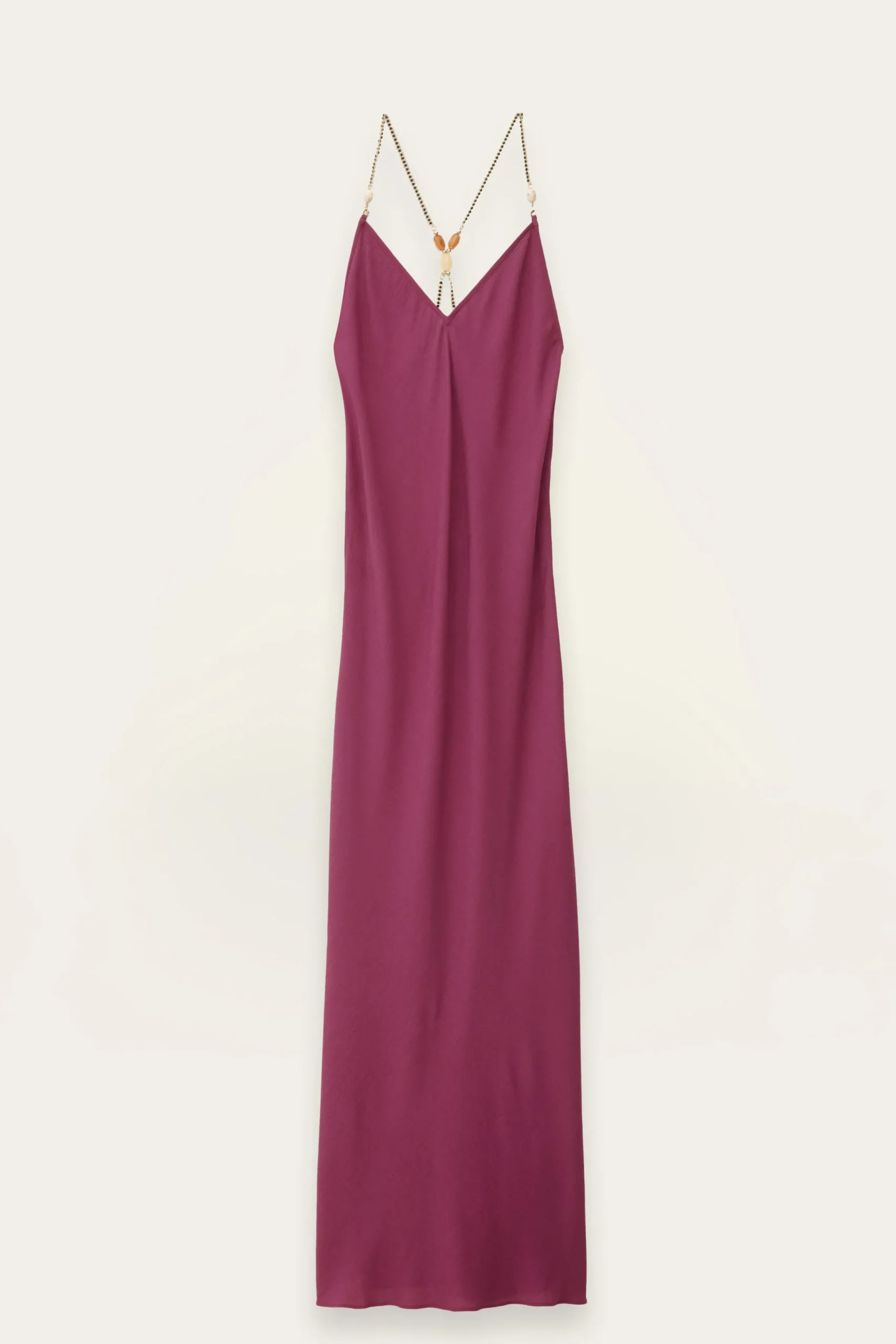 Ba&Sh HANY robe dos nu viscose fluide VIOLET