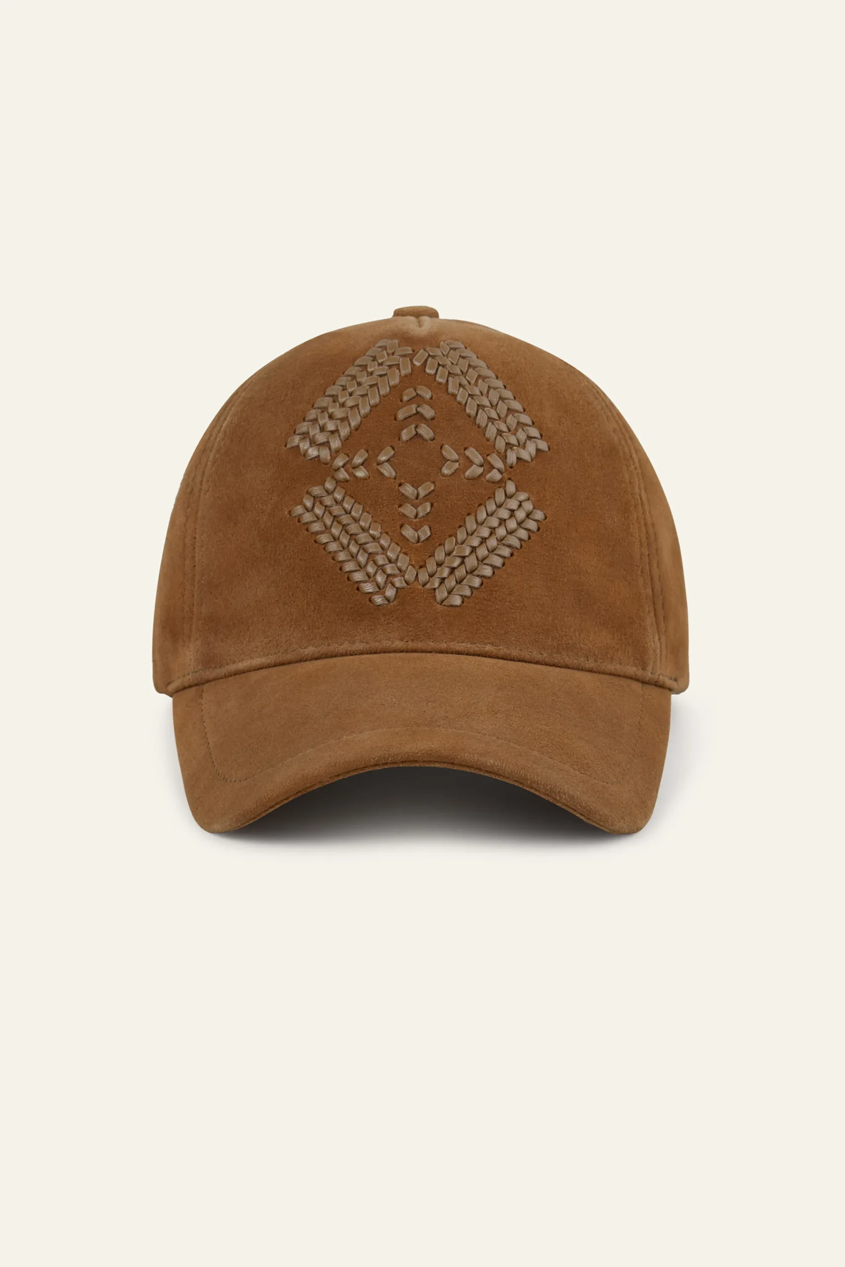 Ba&Sh HARSHA casquette cuir MARRON Discount