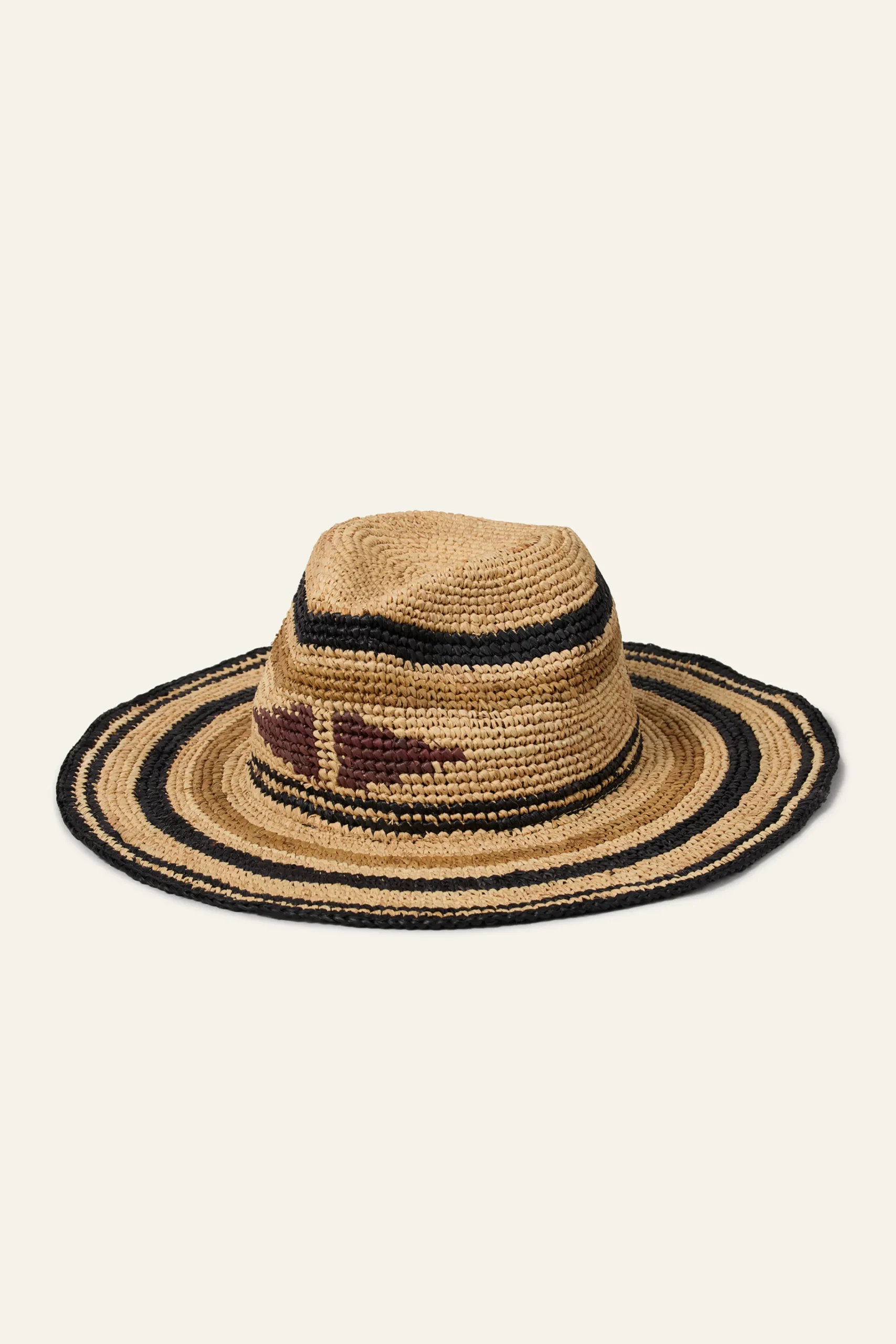 Ba&Sh HINDIRA chapeau tressé NOIR Hot