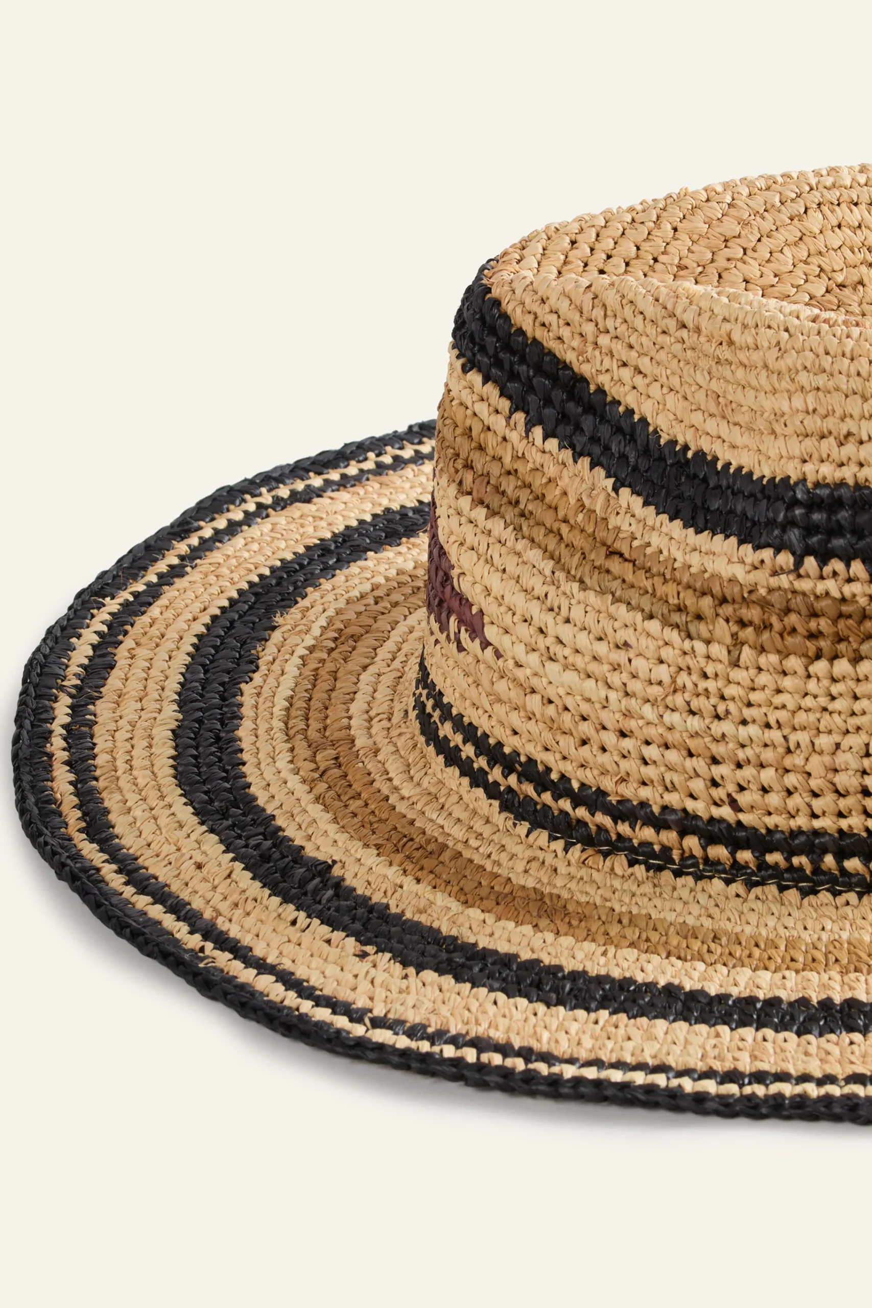 Ba&Sh HINDIRA chapeau tressé NOIR Hot